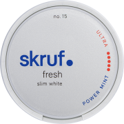 Skruf Fresh No. 15 Power Mint Ultra Strong Slim White