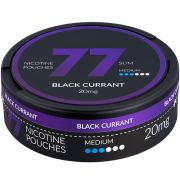 77 Black Currant Extra Strong Slim