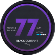 77 Black Currant Extra Strong Slim