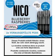 NICO Blueberry Raspberry Pods 2 x 20 mg