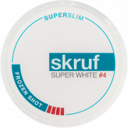 Skruf Super White Frozen Shot #4 Extra Strong Super Slim